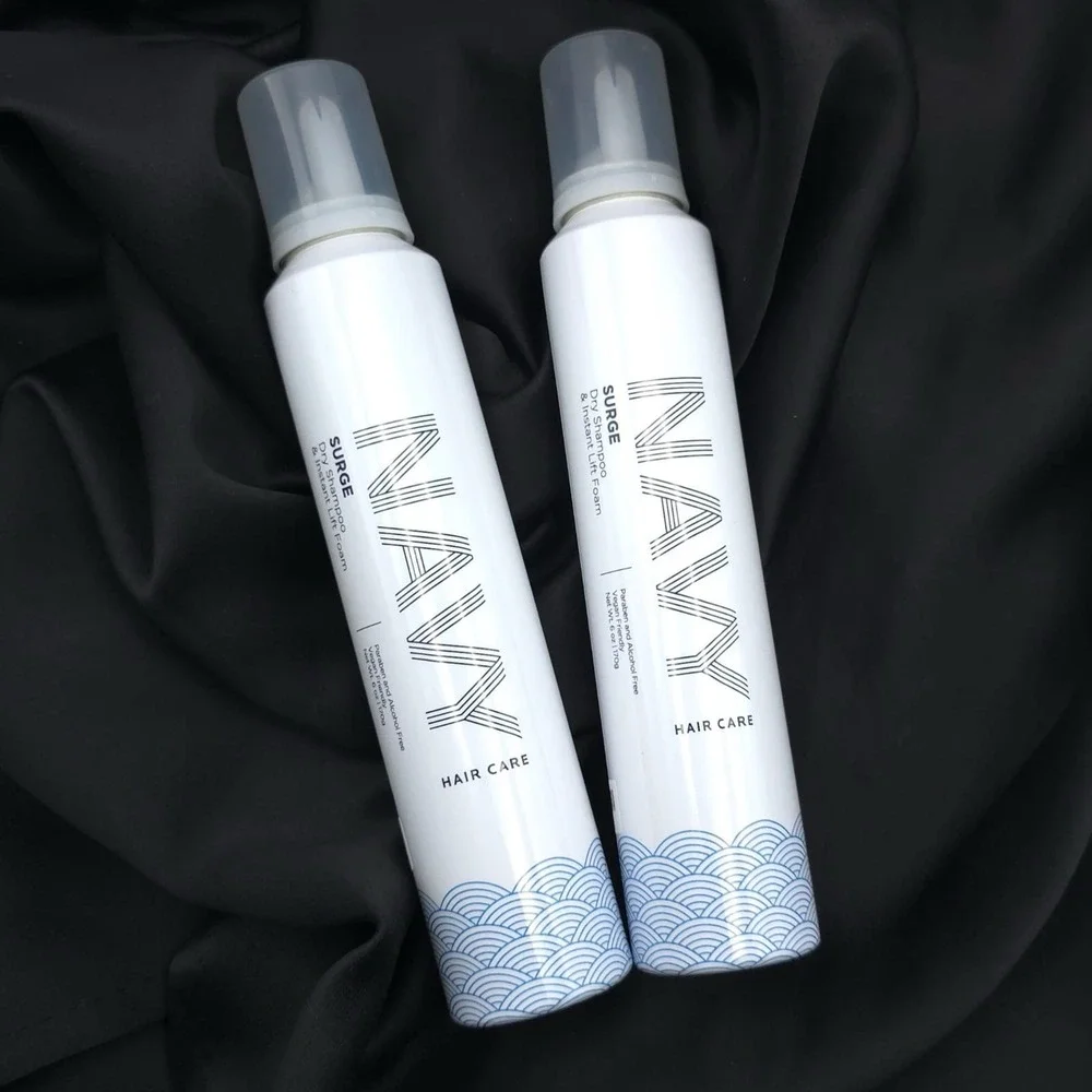 NAVY New 2pc Surge Dry Shampoo Instant Lift Foam 6 oz Paraben Alcohol‎ Free USA